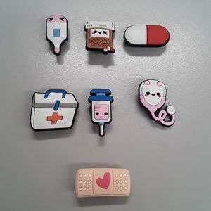 7 New Medical Croc Charms Lot